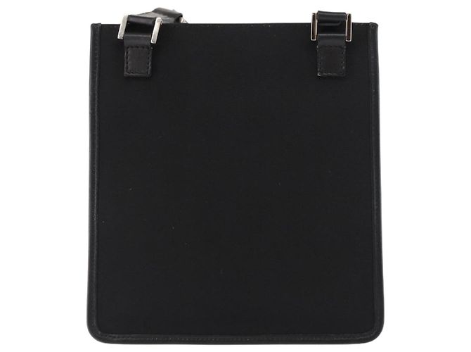 Borsa a Spalla GUCCI in Tela e Pelle Nera Auth ep11047 Nero - vista 2