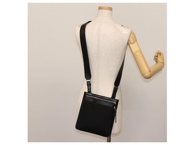 Borsa a Spalla GUCCI in Tela e Pelle Nera Auth ep11047 Nero - vista 22