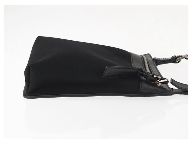 Borsa a Spalla GUCCI in Tela e Pelle Nera Auth ep11047 Nero - vista 3