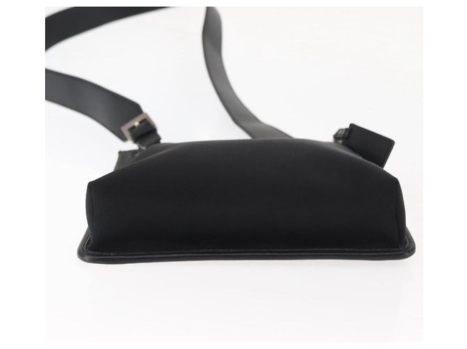 Borsa a Spalla GUCCI in Tela e Pelle Nera Auth ep11047 Nero - vista 5