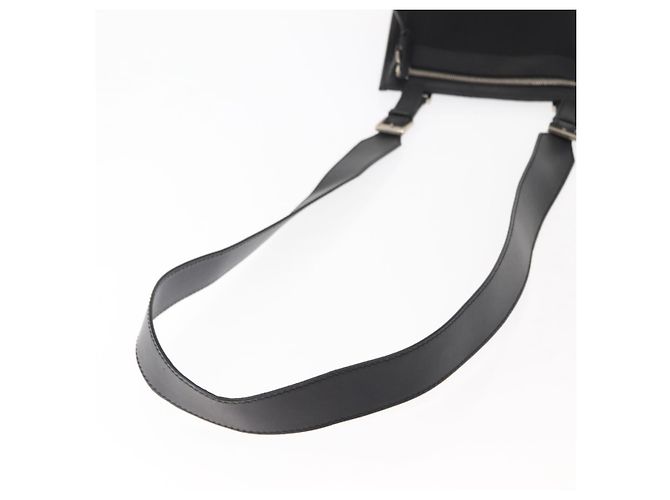 Borsa a Spalla GUCCI in Tela e Pelle Nera Auth ep11047 Nero - vista 7