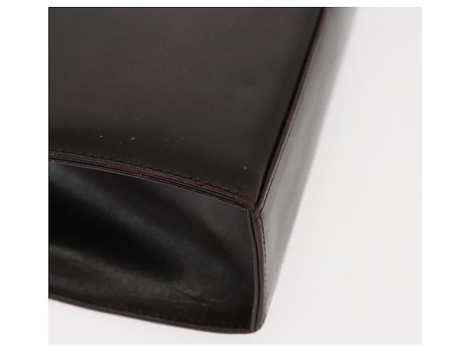 Borsa a Spalla Gancini in Pelle Marrone Auth BA6800 di Salvatore Ferragamo - vista 16