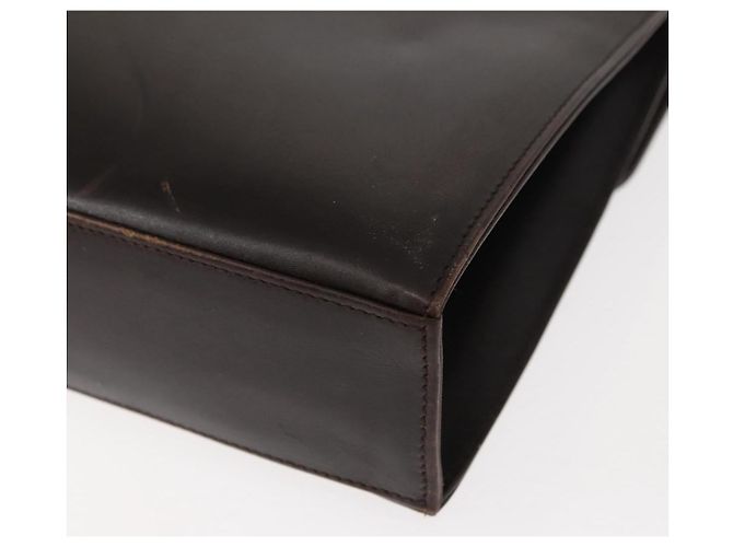 Borsa a Spalla Gancini in Pelle Marrone Auth BA6800 di Salvatore Ferragamo - vista 17