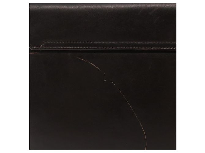 Borsa a Spalla Gancini in Pelle Marrone Auth BA6800 di Salvatore Ferragamo - vista 3