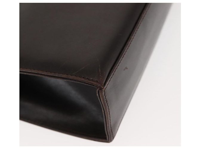 Borsa a Spalla Gancini in Pelle Marrone Auth BA6800 di Salvatore Ferragamo - vista 9
