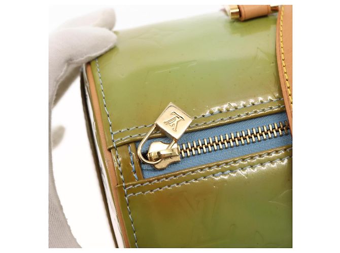 LOUIS VUITTON Sac à main Monogram Vernis Bedford Bleu Bébé M91007 LV Auth BA6714 Bleu clair - vue 10