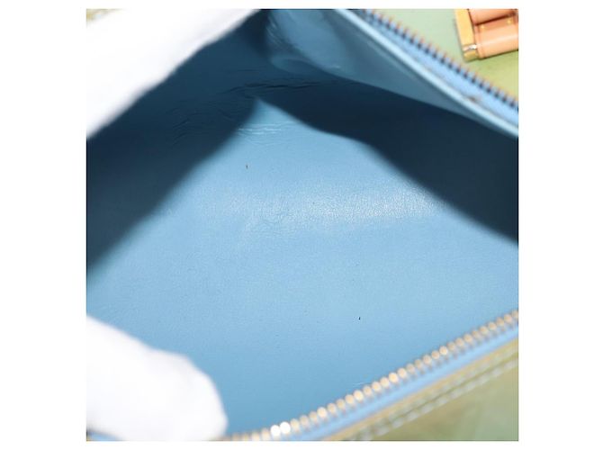 LOUIS VUITTON Sac à main Monogram Vernis Bedford Bleu Bébé M91007 LV Auth BA6714 Bleu clair - vue 11