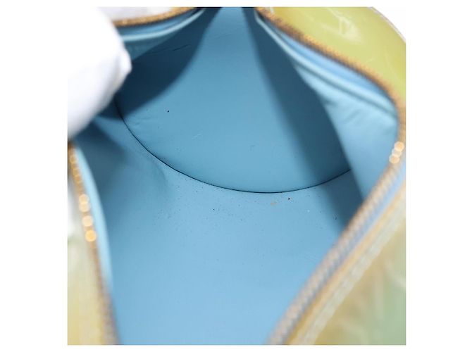 LOUIS VUITTON Sac à main Monogram Vernis Bedford Bleu Bébé M91007 LV Auth BA6714 Bleu clair - vue 19