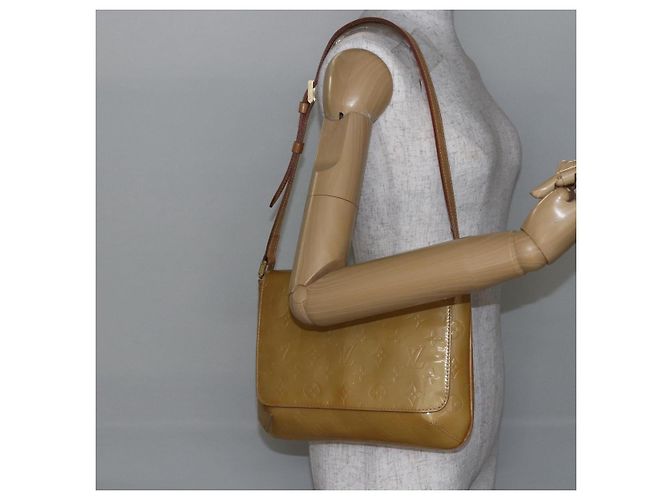 LOUIS VUITTON Borsa Thompson Street Monogram Vernis Grigia M91008 LV Auth th6397 Grigio - vista 22