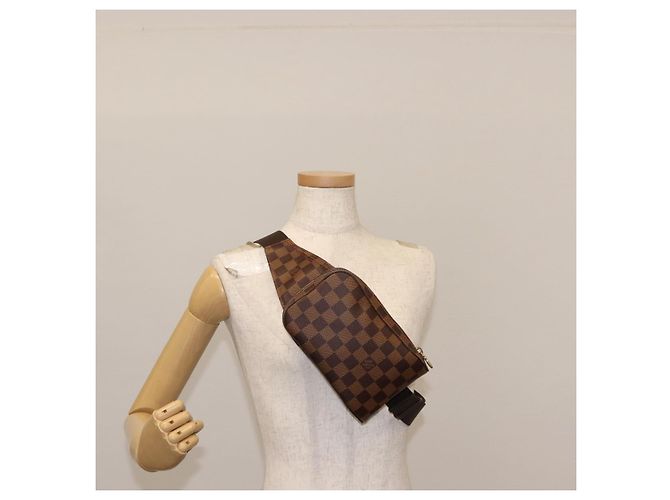 LOUIS VUITTON Borsa a Spalla Geronimos Damier Ebene N51994 LV Auth 147134 - vista 24