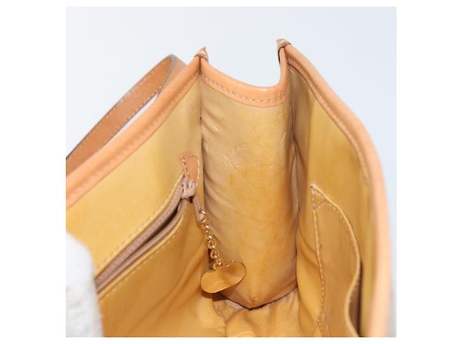 Céline Borsa a Spalla in Tela Macadam CELINE PVC Beige Oro Auth BA6573 D'oro - vista 20