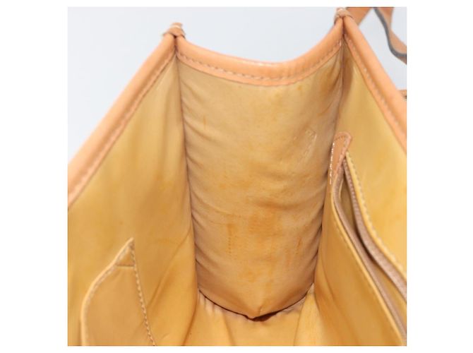 Céline Borsa a Spalla in Tela Macadam CELINE PVC Beige Oro Auth BA6573 D'oro - vista 21