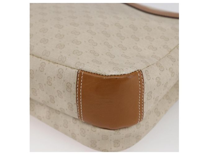 GUCCI Micro GG Canvas Schultertasche aus PVC-Leder Weiß Auth BA6747 - Ansicht 16