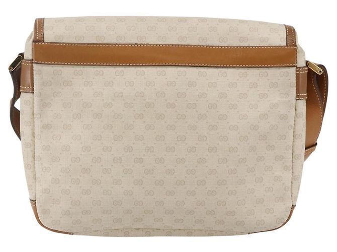 GUCCI Micro GG Canvas Schultertasche aus PVC-Leder Weiß Auth BA6747 - Ansicht 2