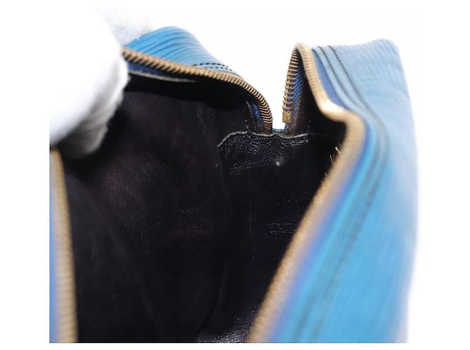 LOUIS VUITTON Borsa a Spalla Epi Trocadero 27 Blu M52315 LV Auth 147137 - vista 20