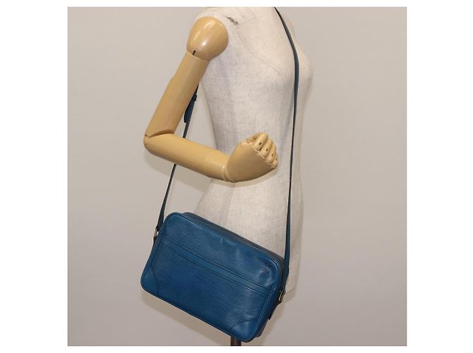 LOUIS VUITTON Borsa a Spalla Epi Trocadero 27 Blu M52315 LV Auth 147137 - vista 22