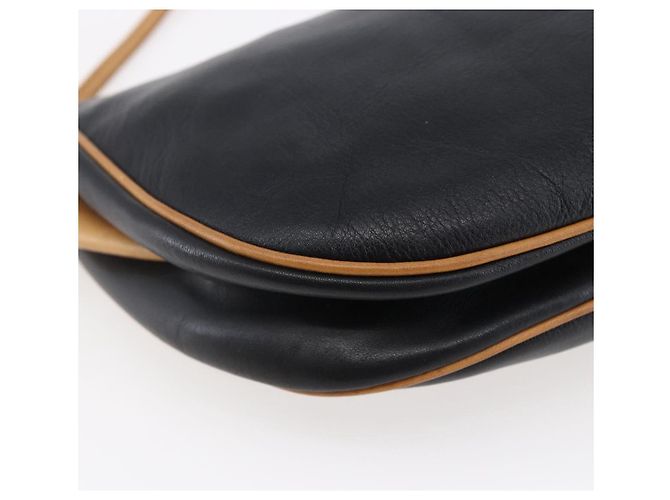 Céline Borsa a Spalla CELINE in Pelle Nera e Oro Auth ep10956 Nero D'oro - vista 16