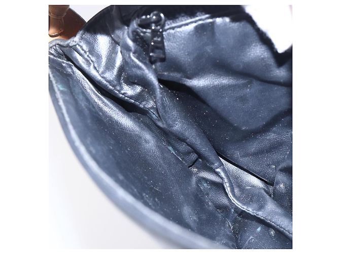 Céline Borsa a Spalla CELINE in Pelle Nera e Oro Auth ep10956 Nero D'oro - vista 21