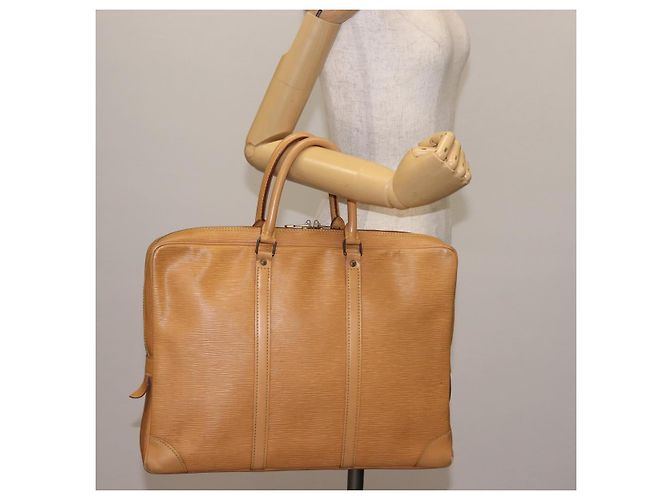 LOUIS VUITTON Epi Porta Documenti da Viaggio Borsa Business Beige M54476 Auth th6381 - vista 21