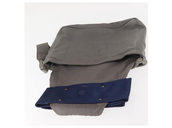 Chloé Bolsa de Ombro de Couro Cinza Auth BA6834 Marrom - vista 10