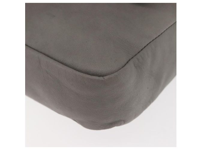 Chloé Bolsa de Ombro de Couro Cinza Auth BA6834 Marrom - vista 15