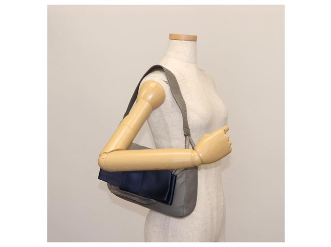 Chloé Bolsa de Ombro de Couro Cinza Auth BA6834 Marrom - vista 21