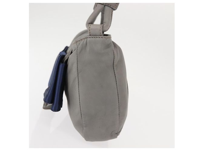 Chloé Bolsa de Ombro de Couro Cinza Auth BA6834 Marrom - vista 3