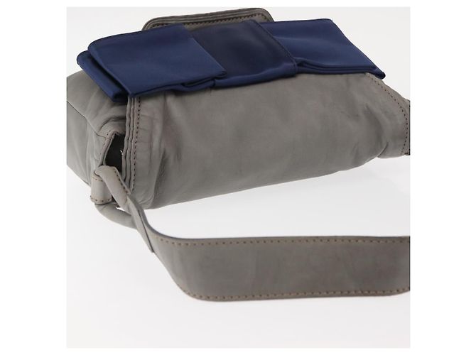 Chloé Bolsa de Ombro de Couro Cinza Auth BA6834 Marrom - vista 6