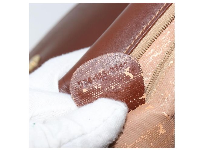 Gucci Borsa a Spalla Micro GG Supreme PVC Marrone Oro 004 113 0363 Auth bs29936 D'oro - vista 12