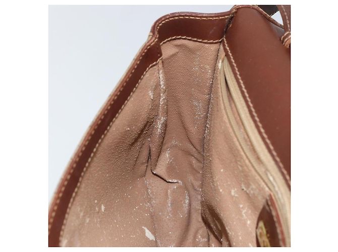 Gucci Borsa a Spalla Micro GG Supreme PVC Marrone Oro 004 113 0363 Auth bs29936 D'oro - vista 20
