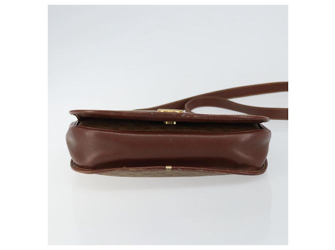 Gucci Borsa a Spalla Micro GG Supreme PVC Marrone Oro 004 113 0363 Auth bs29936 D'oro - vista 5