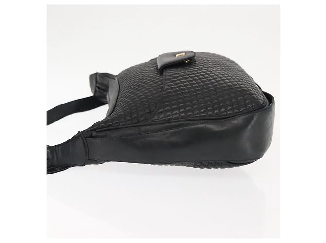 BALLY Borsa a Spalla in Pelle Nera e Oro Auth BA6625 Nero D'oro - vista 4