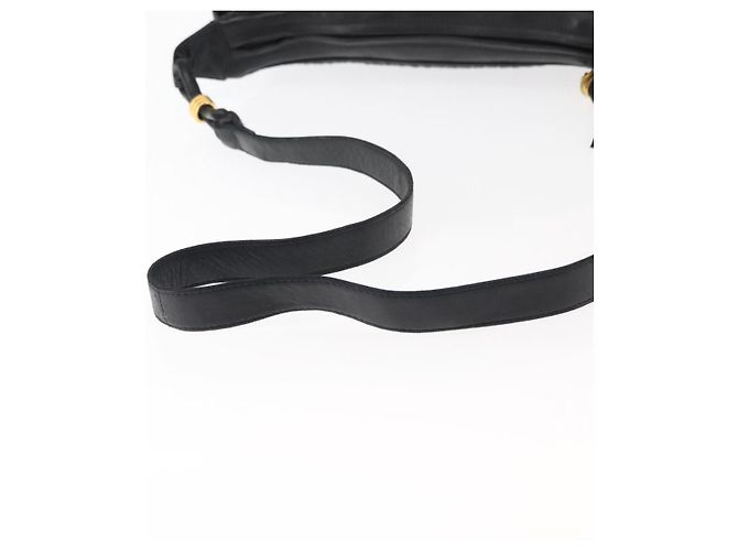 BALLY Borsa a Spalla in Pelle Nera e Oro Auth BA6625 Nero D'oro - vista 7