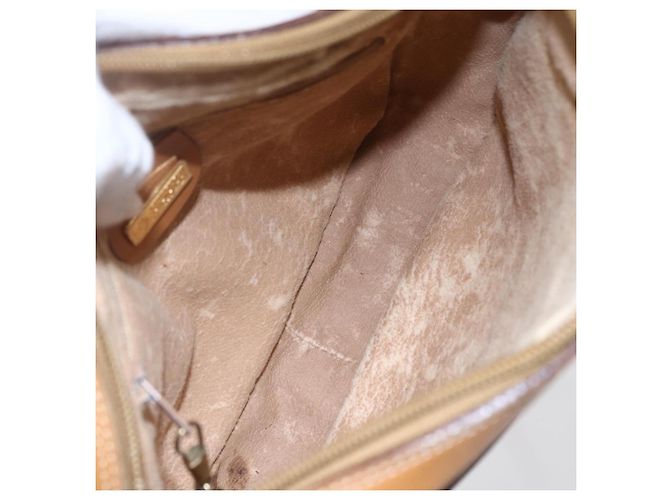 Gucci Borsa a Spalla Micro GG Supreme PVC Beige Oro 007 23 0017 Auth BA6745 D'oro - vista 11