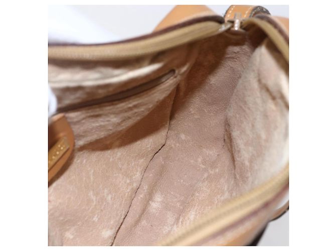 Gucci Borsa a Spalla Micro GG Supreme PVC Beige Oro 007 23 0017 Auth BA6745 D'oro - vista 19
