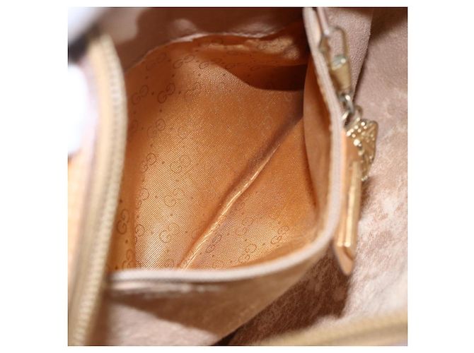 Gucci Borsa a Spalla Micro GG Supreme PVC Beige Oro 007 23 0017 Auth BA6745 D'oro - vista 21
