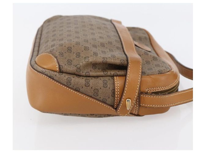 Gucci Borsa a Spalla Micro GG Supreme PVC Beige Oro 007 23 0017 Auth BA6745 D'oro - vista 4