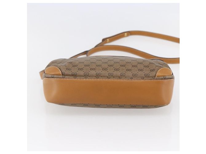Gucci Borsa a Spalla Micro GG Supreme PVC Beige Oro 007 23 0017 Auth BA6745 D'oro - vista 5