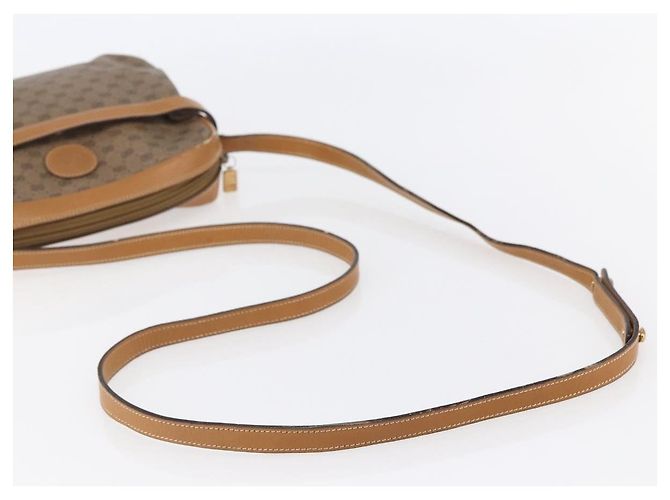 Gucci Borsa a Spalla Micro GG Supreme PVC Beige Oro 007 23 0017 Auth BA6745 D'oro - vista 7
