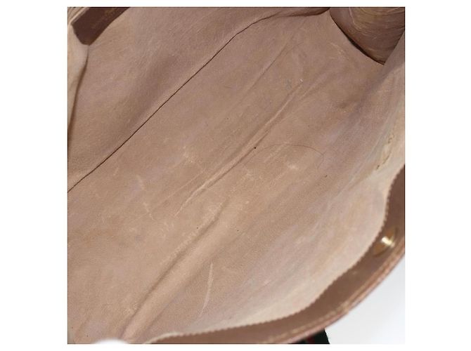 Borsa tote in PVC beige e rosso della linea Sherry GG Supreme di GUCCI 89 02 997 Auth am9191 - vista 10