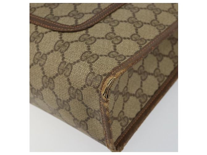 Borsa tote in PVC beige e rosso della linea Sherry GG Supreme di GUCCI 89 02 997 Auth am9191 - vista 9