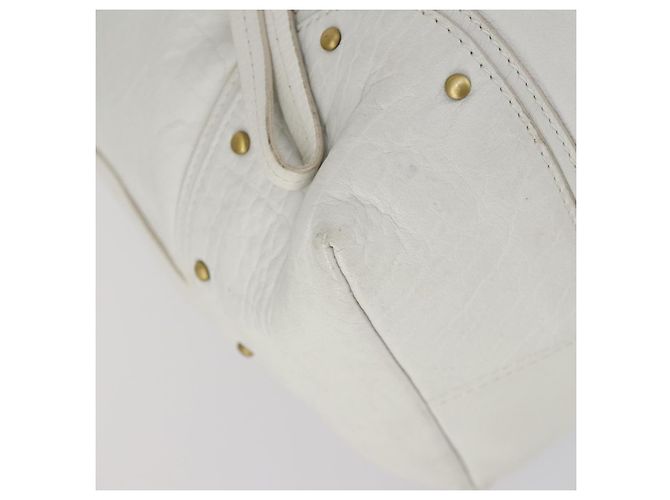 BALLY Borsa a Spalla in Pelle Bianca Auth mr1501 Bianco - vista 15