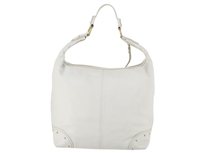 BALLY Borsa a Spalla in Pelle Bianca Auth mr1501 Bianco - vista 2