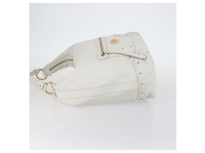 BALLY Borsa a Spalla in Pelle Bianca Auth mr1501 Bianco - vista 4