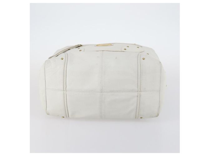 BALLY Borsa a Spalla in Pelle Bianca Auth mr1501 Bianco - vista 5