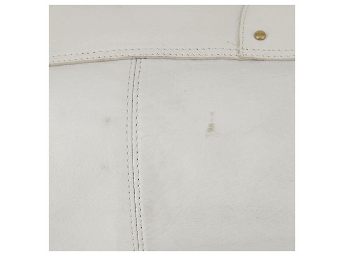 BALLY Borsa a Spalla in Pelle Bianca Auth mr1501 Bianco - vista 6