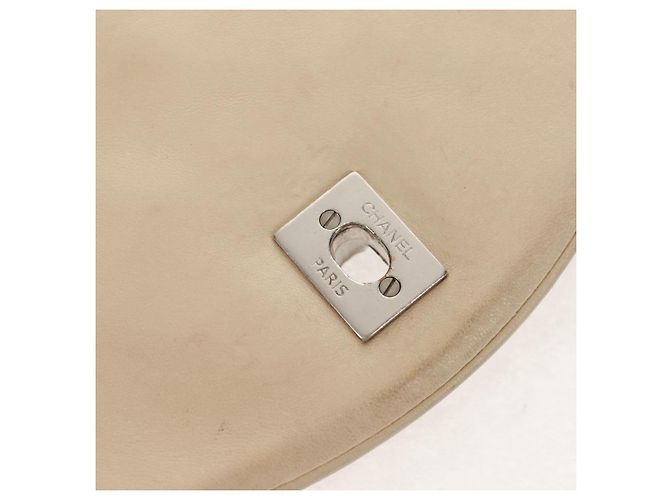 CHANEL V Stitch Flap Borsa a Spalla con Catena Cotone Rosso Argento CC Auth bs29952V - vista 21