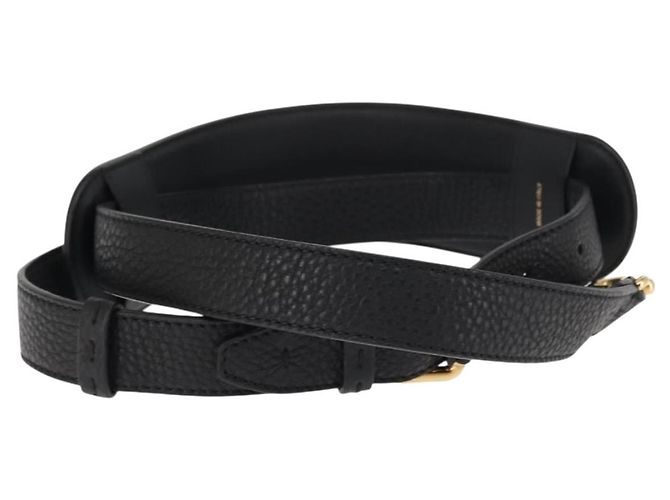 FENDI Monster Studs Tracolla in Pelle 31,5""-39,4"" Nero Oro Auth am9364 D'oro - vista 3
