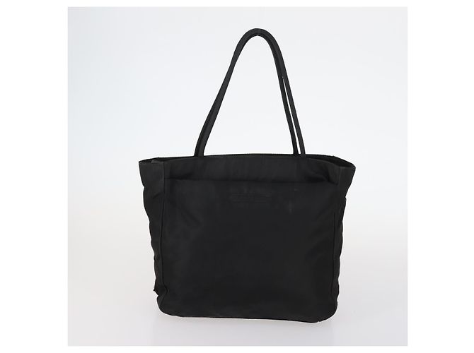 Borsa Tote PRADA Nylon 2Set Kaki Nero Auth 143394 Cachi - vista 2