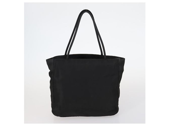 Borsa Tote PRADA Nylon 2Set Kaki Nero Auth 143394 Cachi - vista 3